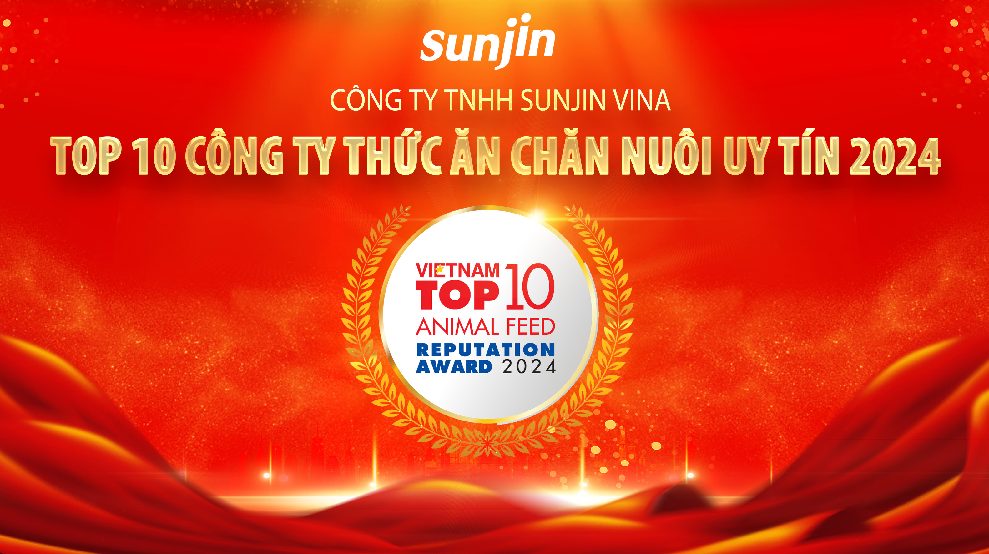 SUNJIN VINA – Khẳng định vị thế TOP 7 Công ty Thức ăn chăn nuôi uy tín năm 2024